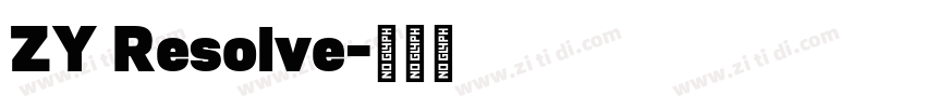 ZY Resolve字体转换 ZY Resolve字体转换